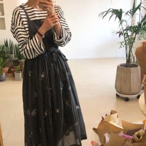 Tablier floral rétro personnalisé pour femmes