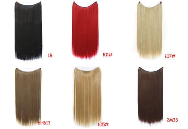 Extensions de cheveux bouclées avec fil invisible pour femmes – Image 6