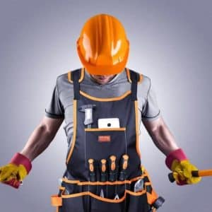 Tablier de travail solide en tissu oxford pour hommes et femmes