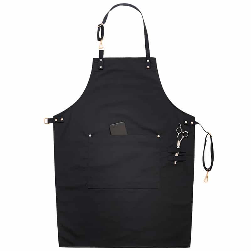 Tablier de cuisine en toile pour hommes et femmes. Tablier de restaurant – Image 5
