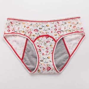 3 pièces/1pc. Culotte menstruelle pour filles. Culotte absorbante et anti-fuite en coton. Culotte physiologique
