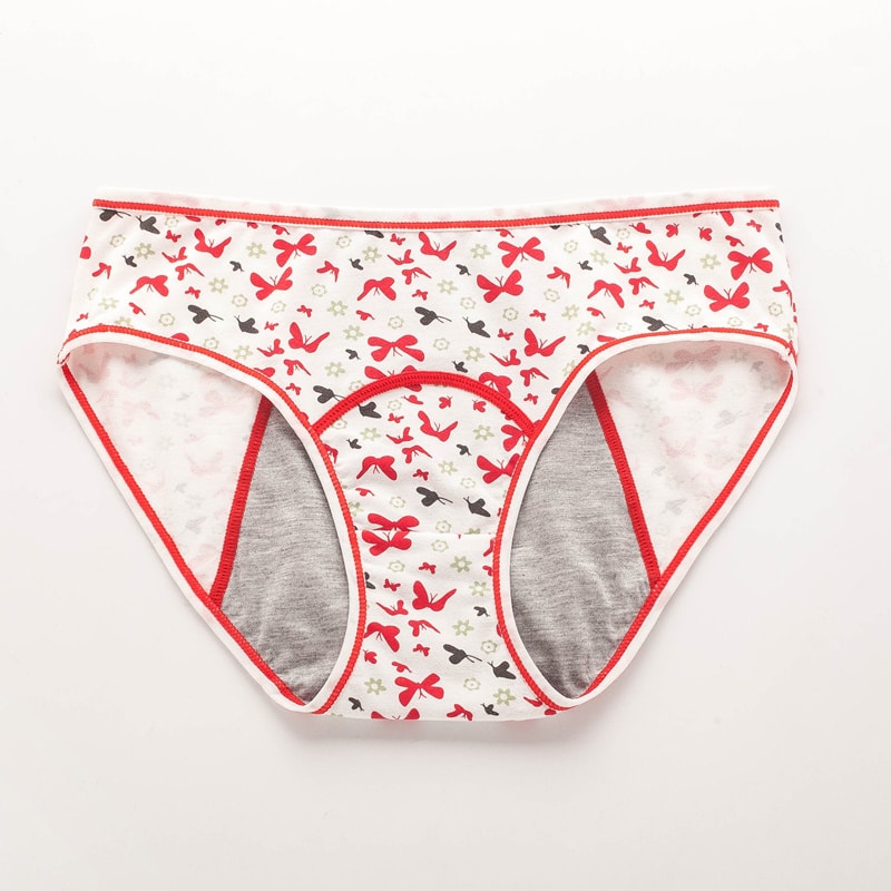 Culotte menstruelle pour filles. Culotte absorbante et anti-fuite en coton. Culotte physiologique – Image 5