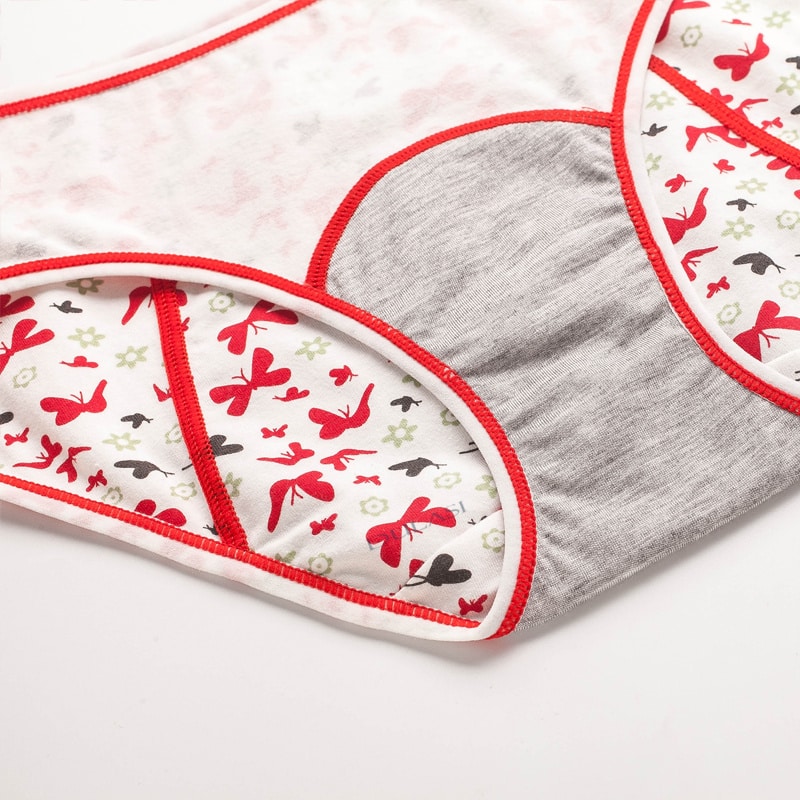 Culotte menstruelle pour filles. Culotte absorbante et anti-fuite en coton. Culotte physiologique – Image 2