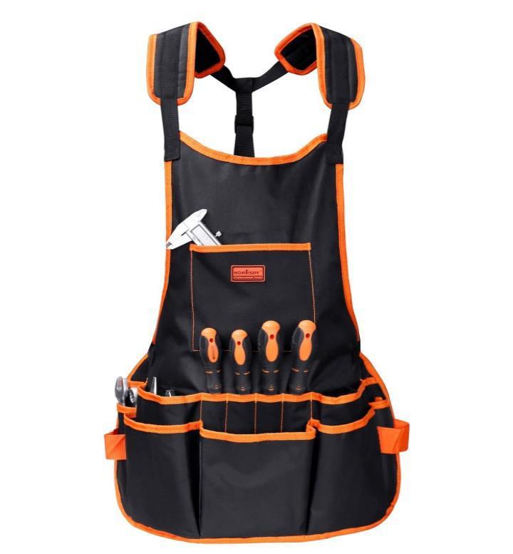 Tablier de travail solide en tissu oxford pour hommes et femmes – Image 6