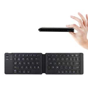 Mini clavier sans fil pliable portable ultra-mince