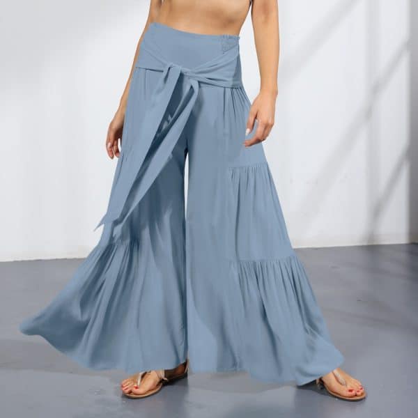Nouveau pantalon large plissé pour femmes – Image 4