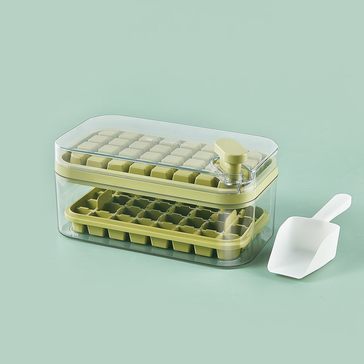 Type de presse à un bouton en plastique. Moule avec boîte de rangement avec Lid Bar Accessoires de cuisine – Image 8