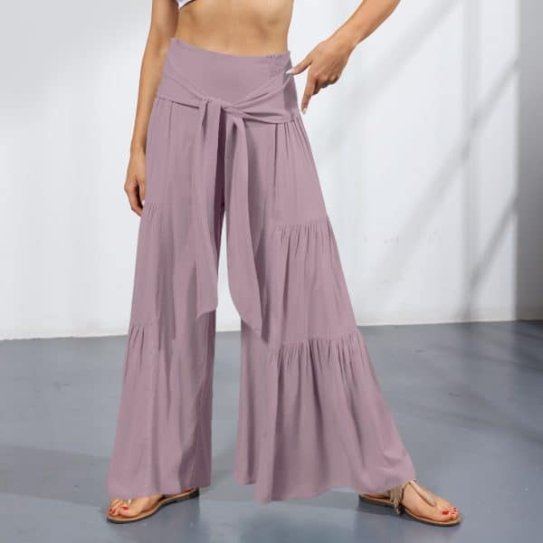 Nouveau pantalon large plissé pour femmes – Image 6