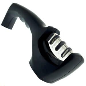 Aiguiser de couteaux en acier céramique à trois fentes