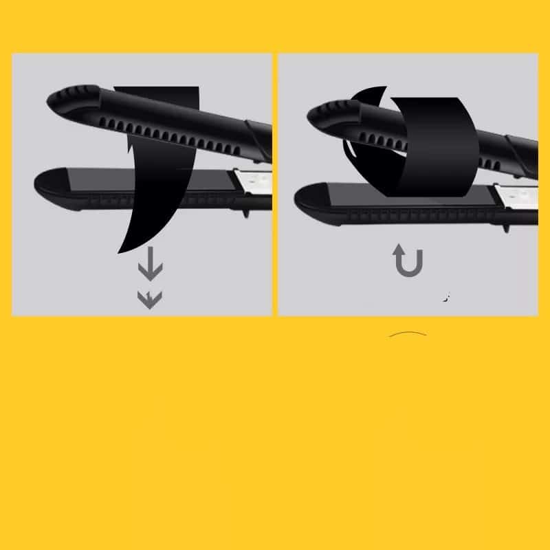 Lissage et curling à double usages. Attelle de lissage des chheveux. Fer à lisser – Image 3
