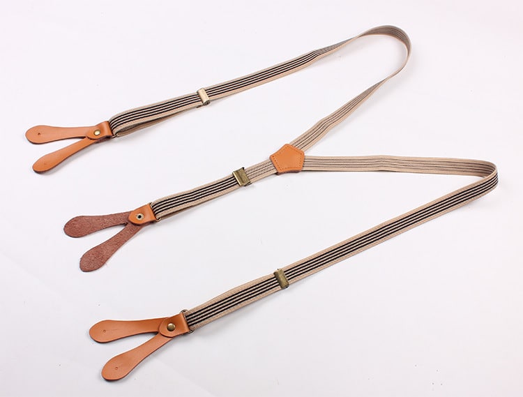 Bretelles à rayures. Bretelles doubles bretelles élastiques pour hommes et femmes – Image 3