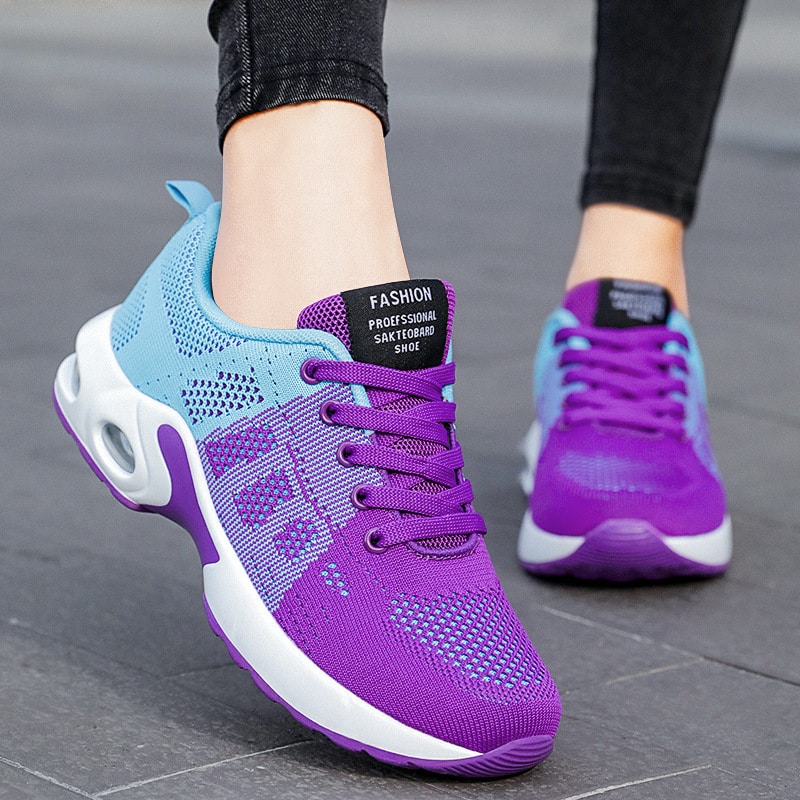 Chaussures décontractées respirantes et légères pour femmes