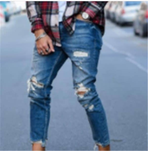 Jeans troués pour hommes – Image 2