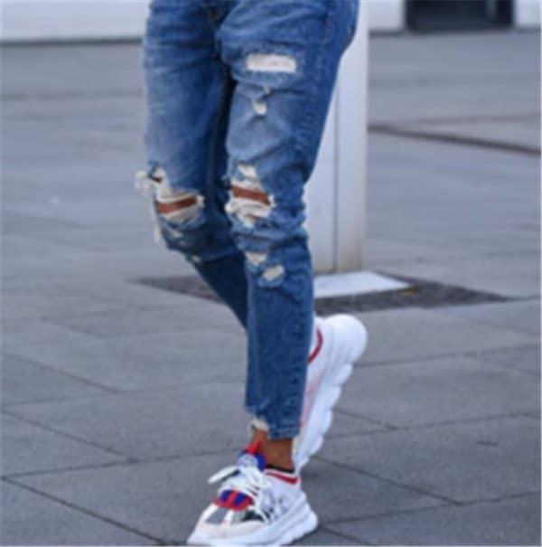 Jeans troués pour hommes – Image 4