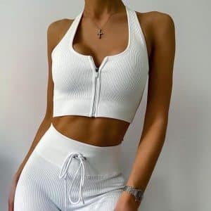 Combinaison de sport à manches courtes pour femmes