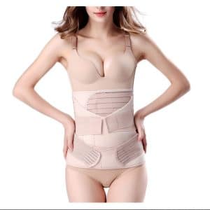 Ceinture ventrale post-partum pour réduire le ventre. Ceinture réglable trois pièces respirantes pour femmes