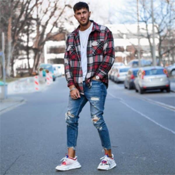 Jeans troués pour hommes – Image 3