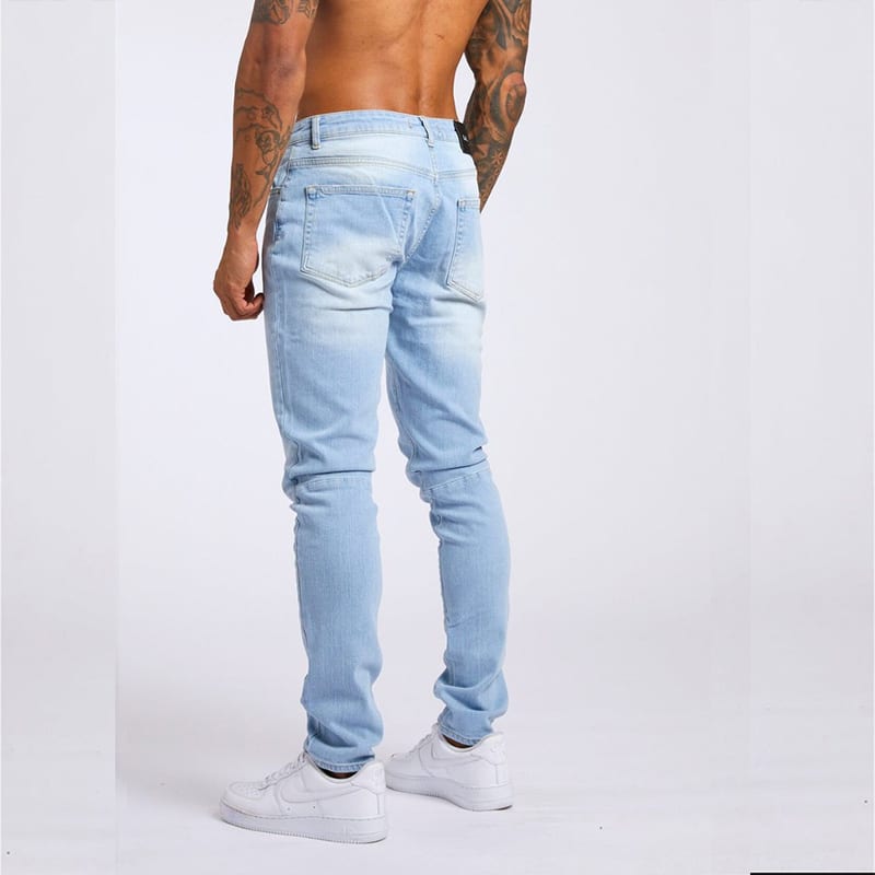 Jeans taille haute coupe slim pour hommes – Image 2