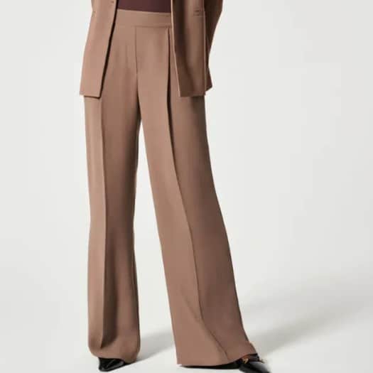 Pantalon micro évasé simple décontracté large pour femmes