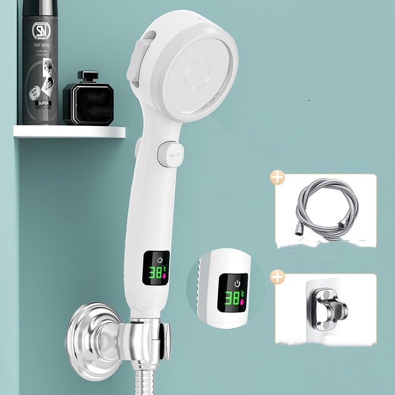 Pommeau de douche à main de douche circulaire domestique – Image 5