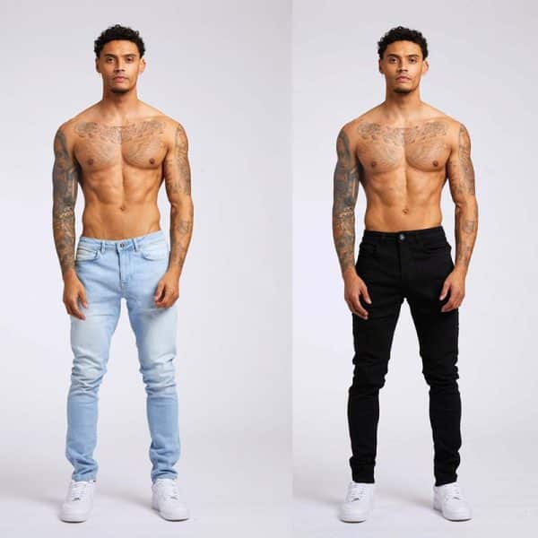 Jeans taille haute coupe slim pour hommes – Image 6