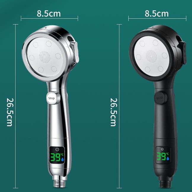 Pommeau de douche à main de douche circulaire domestique – Image 2