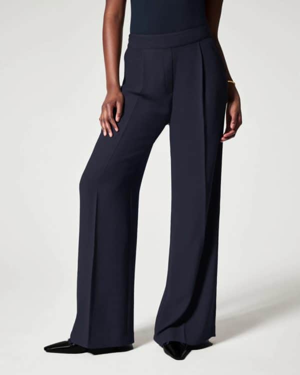 Pantalon micro évasé simple décontracté large pour femmes – Image 3