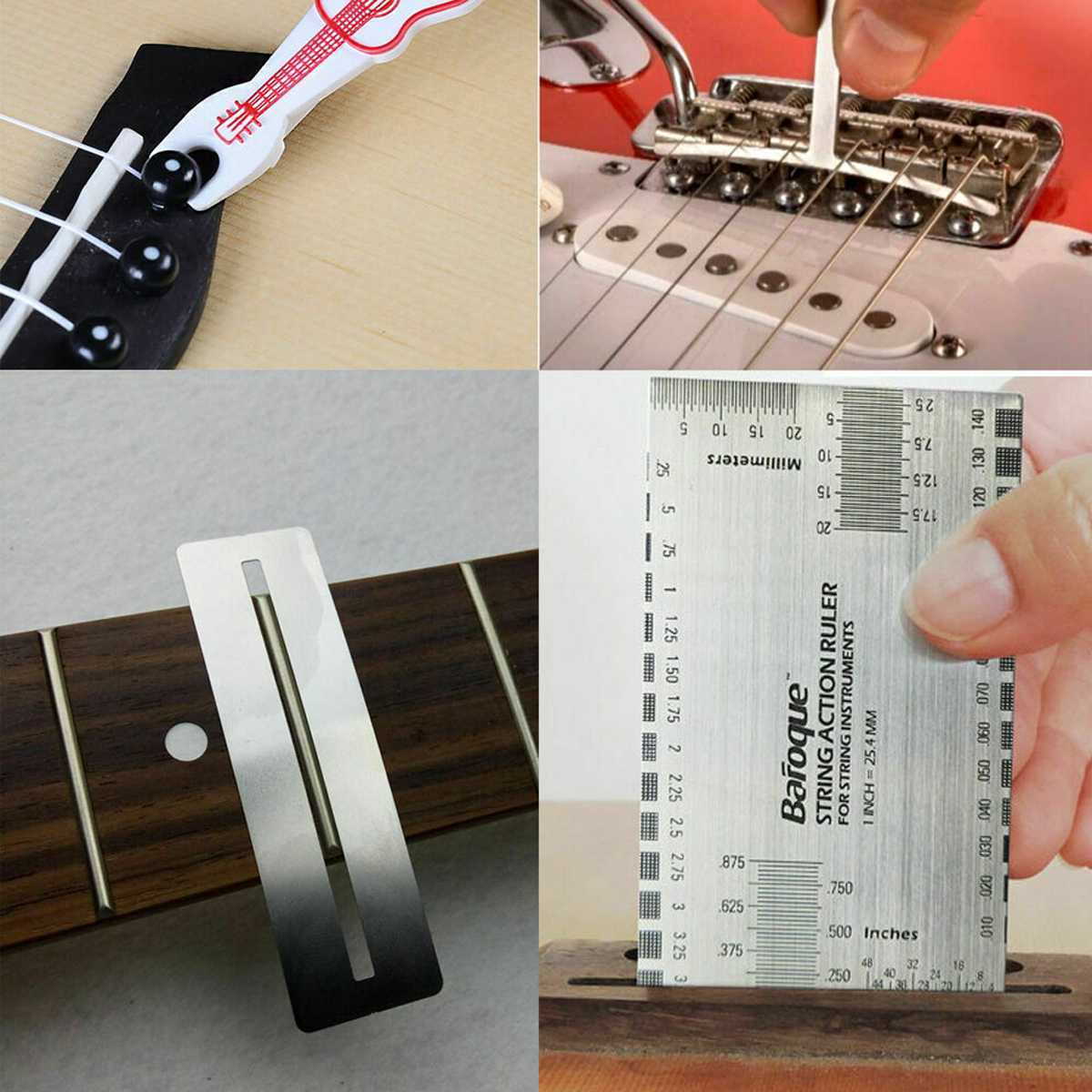 11 pièces. Outil de réparation de guitare 4 en 1 – Image 3