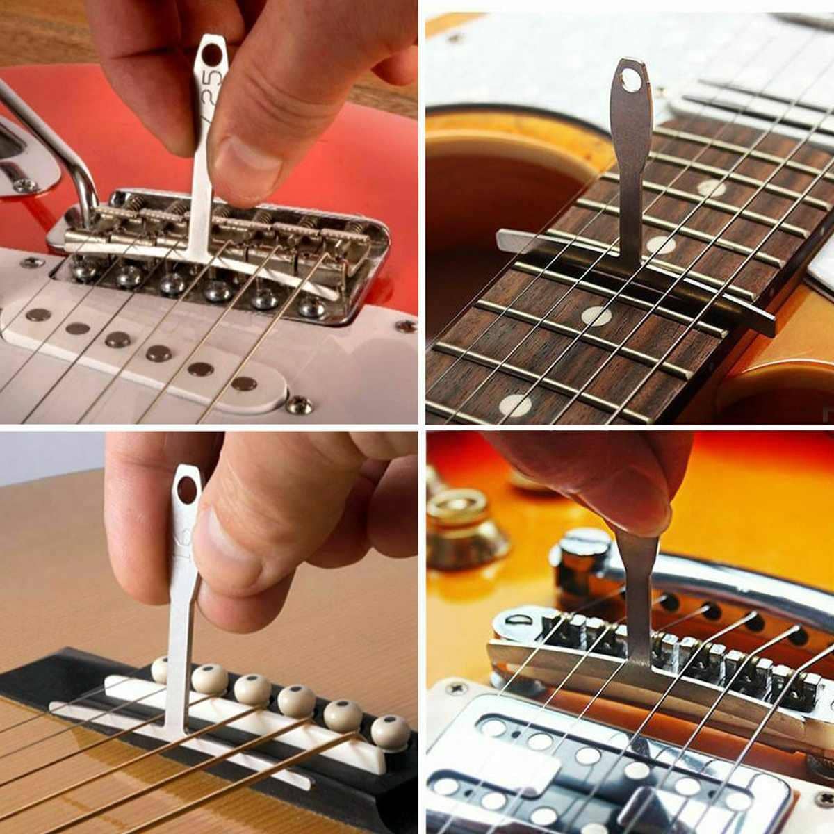 11 pièces. Outil de réparation de guitare 4 en 1