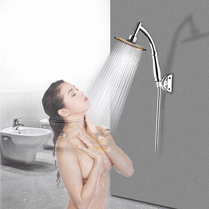 Pommeau de douche 6 pouces pressurisées à main. Ensemble de douches universelles à tête – Image 2