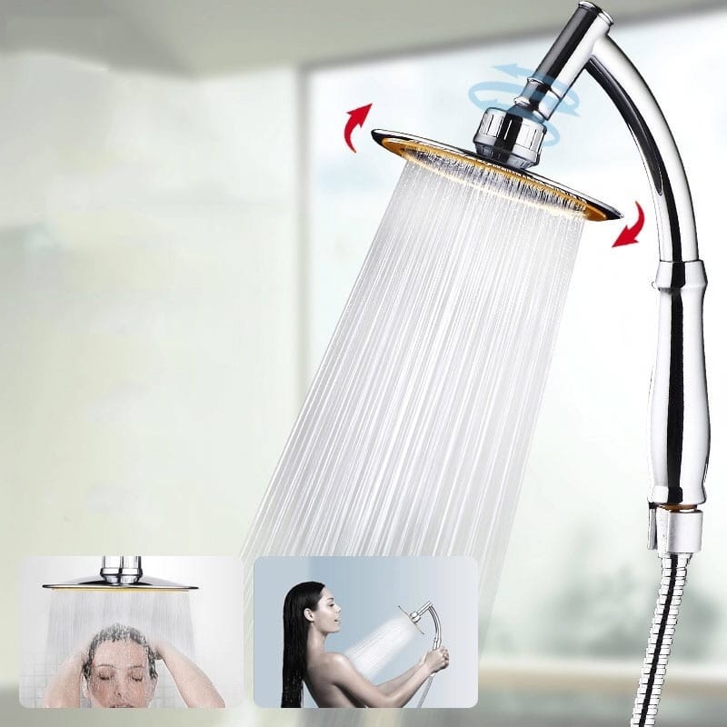 Pommeau de douche 6 pouces pressurisées à main. Ensemble de douches universelles à tête