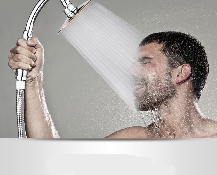 Pommeau de douche 6 pouces pressurisées à main. Ensemble de douches universelles à tête – Image 4