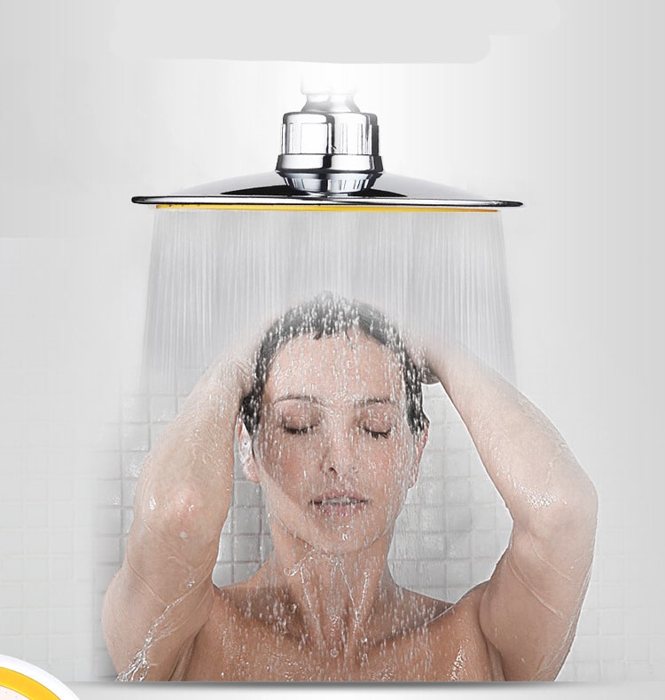Pommeau de douche 6 pouces pressurisées à main. Ensemble de douches universelles à tête – Image 5