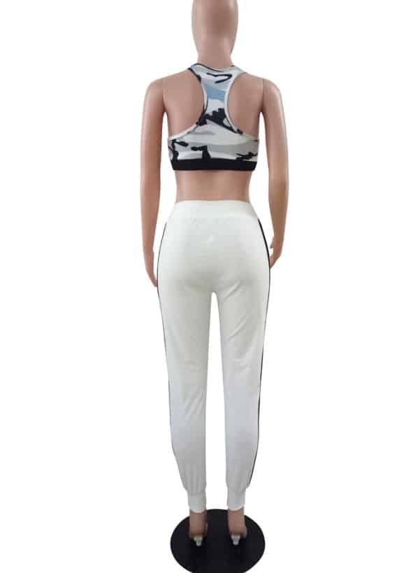 Pantalon taille haute en corde croisée pour femmes – Image 2