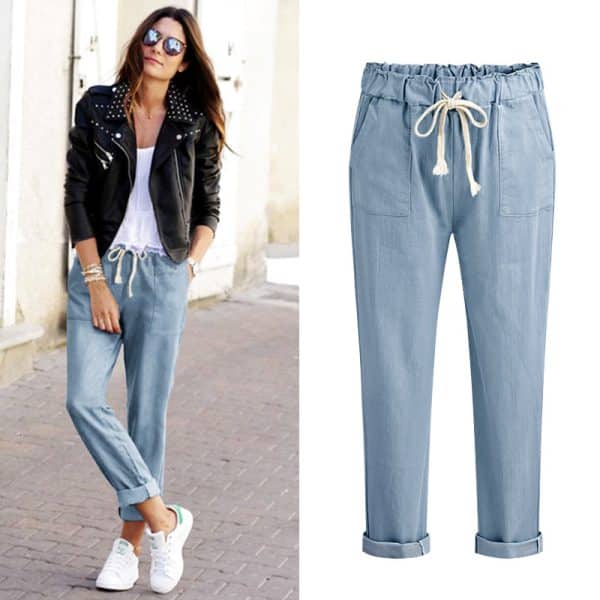 Pantalon ample à neuf points pour femmes – Image 4