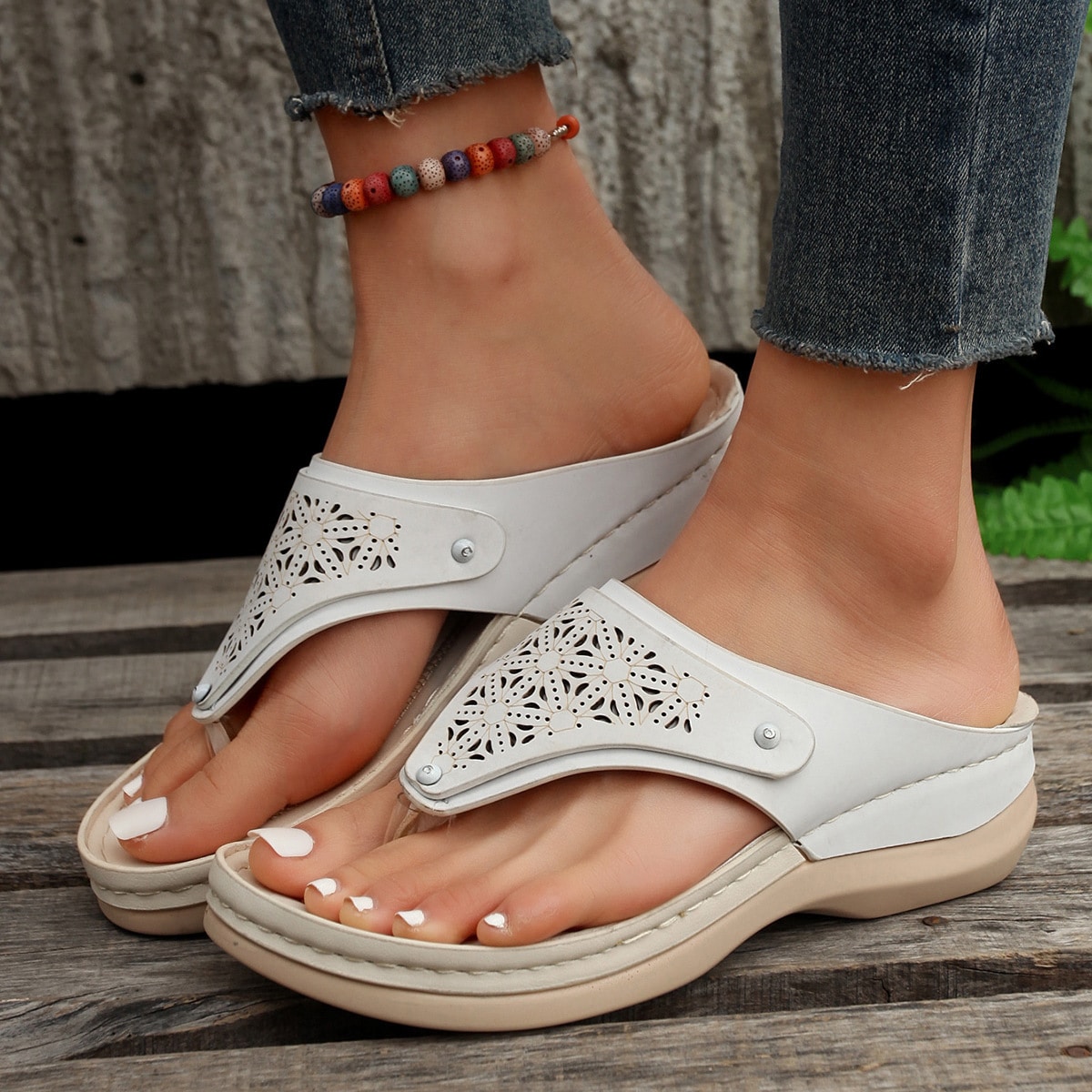 Sandales d'été. Pantoufles d'intérieur. Chaussures de plage pour femmes – Image 9