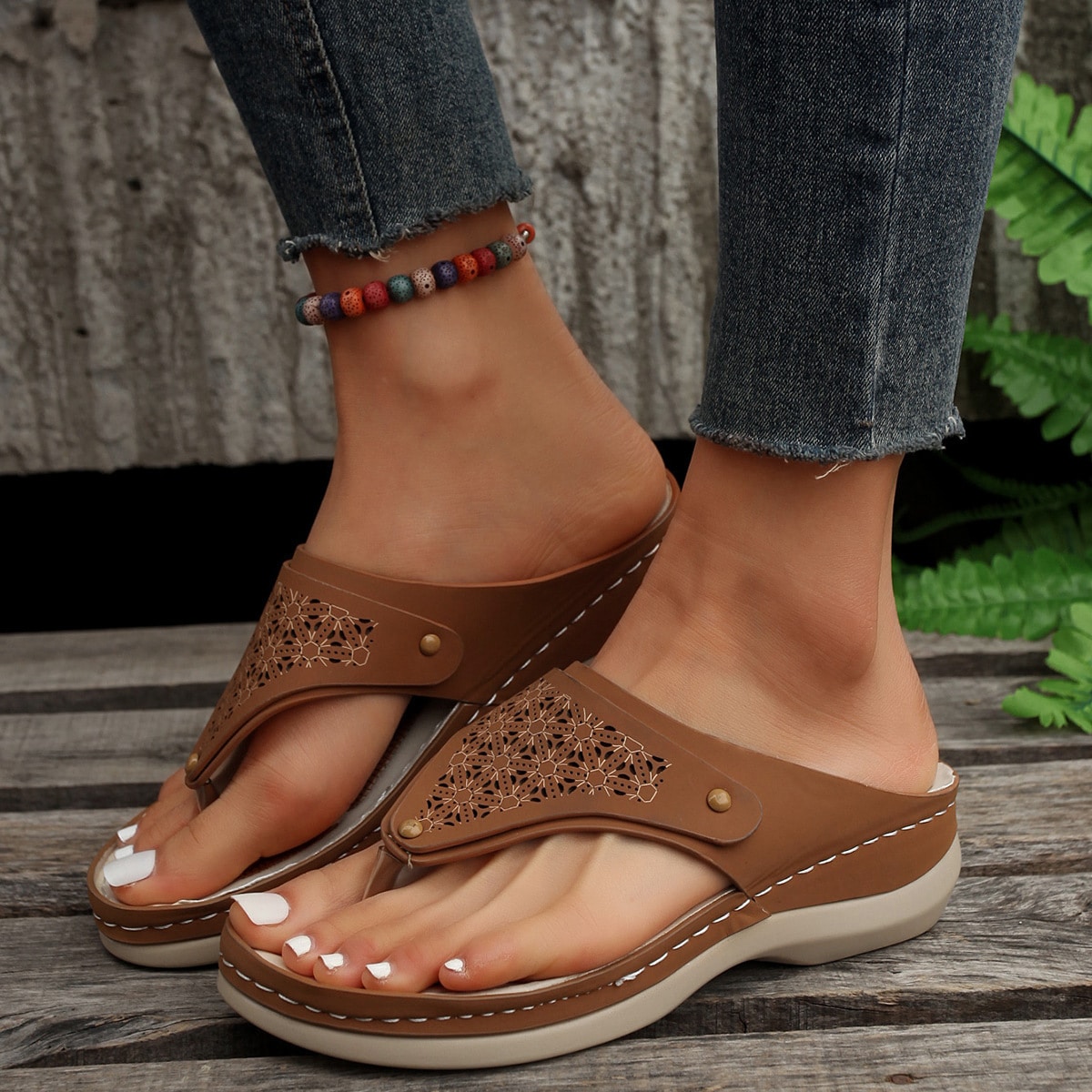 Sandales d'été. Pantoufles d'intérieur. Chaussures de plage pour femmes – Image 7