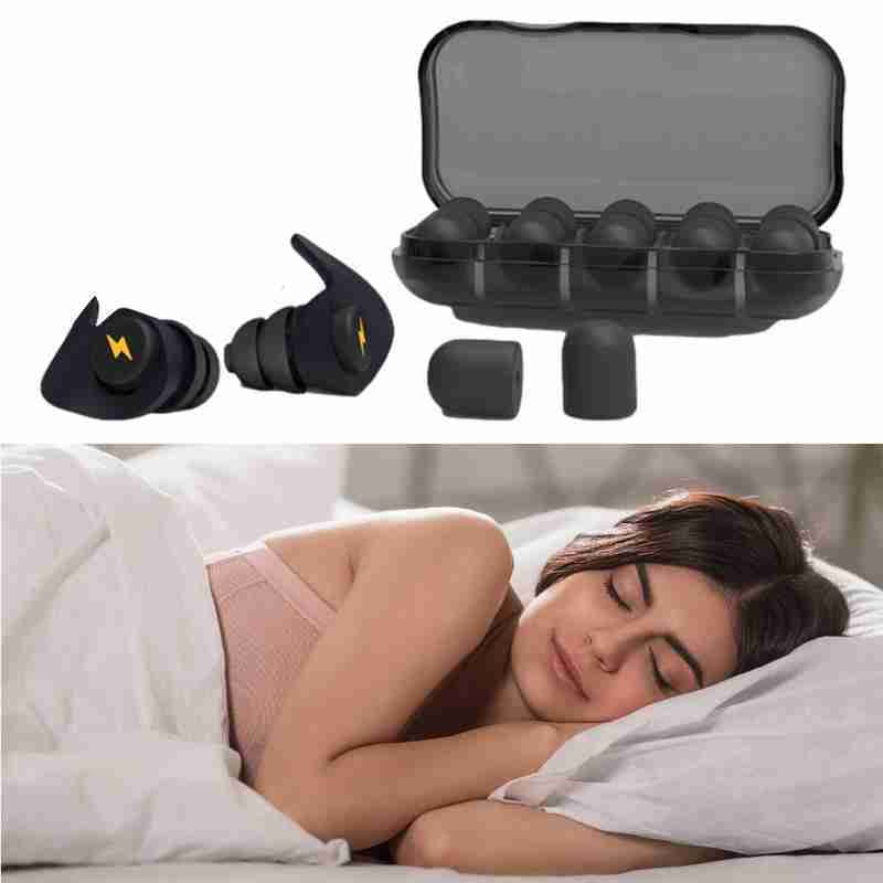 Bouchons d'oreilles anti-bruits en silicone pour le sommeil