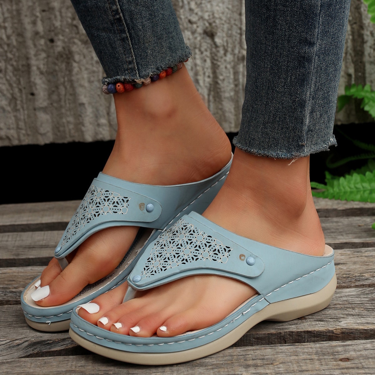 Sandales d'été. Pantoufles d'intérieur. Chaussures de plage pour femmes – Image 8