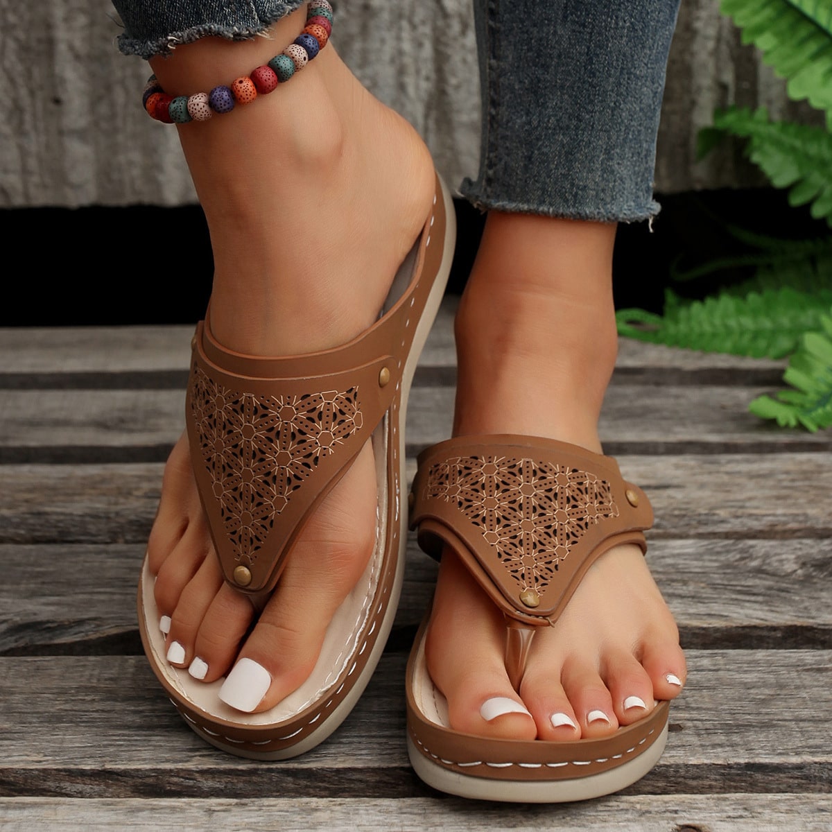 Sandales d'été. Pantoufles d'intérieur. Chaussures de plage pour femmes – Image 2