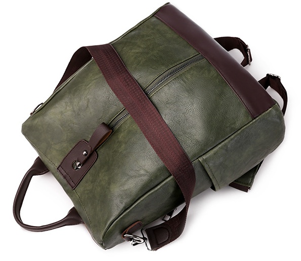 Sac à dos en cuir souple antivol pour femmes – Image 5