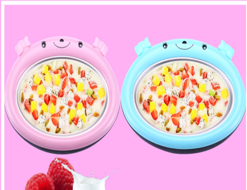 Machine à yaourt frit. Machine à rouleaux de crème glacée froide – Image 2