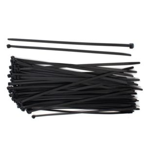 100 pièces. Attaches de câbles multifonctionnels. Fermetures à glissière de câble en nylon noir