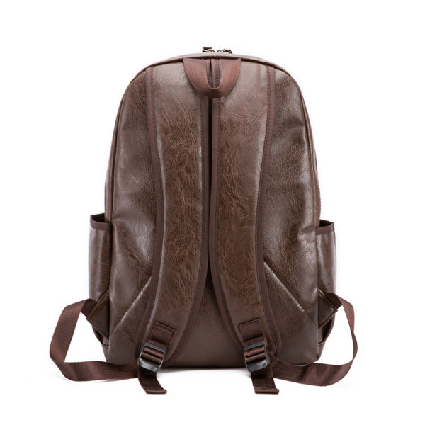 Sac à dos en cuir décontracté – Image 4