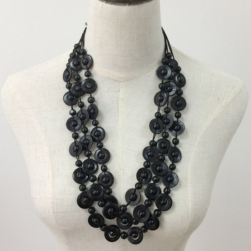 Collier multicouches de style ethnique pour femmes – Image 2