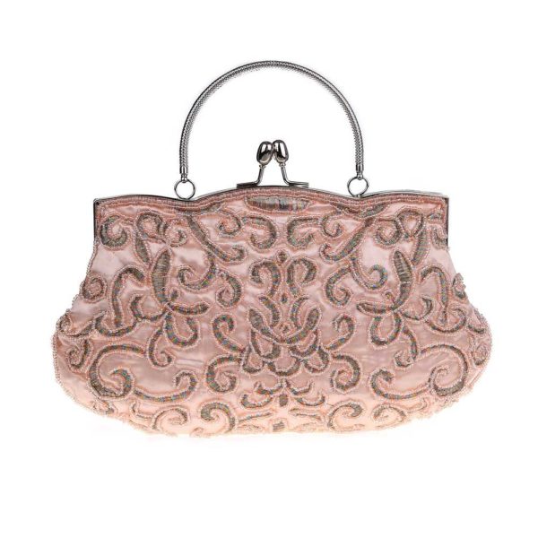Sac de banquet rétro. Brodé de perles à la main pour femmes – Image 4