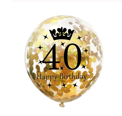 5 paquets. Ballons à eau. Numéros de ballons confettis. Joyeux anniversaire – Image 9