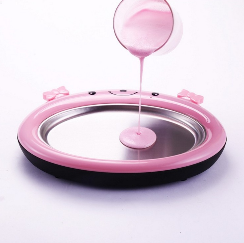 Machine à yaourt frit. Machine à rouleaux de crème glacée froide – Image 4