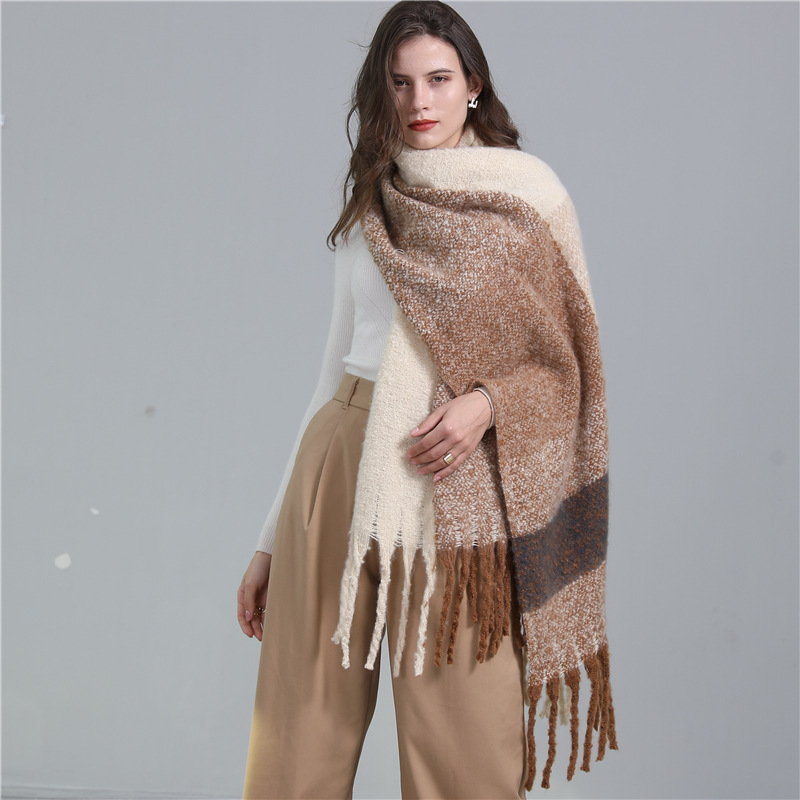 Echarpe chaude allongée en cachemire pour femmes – Image 5