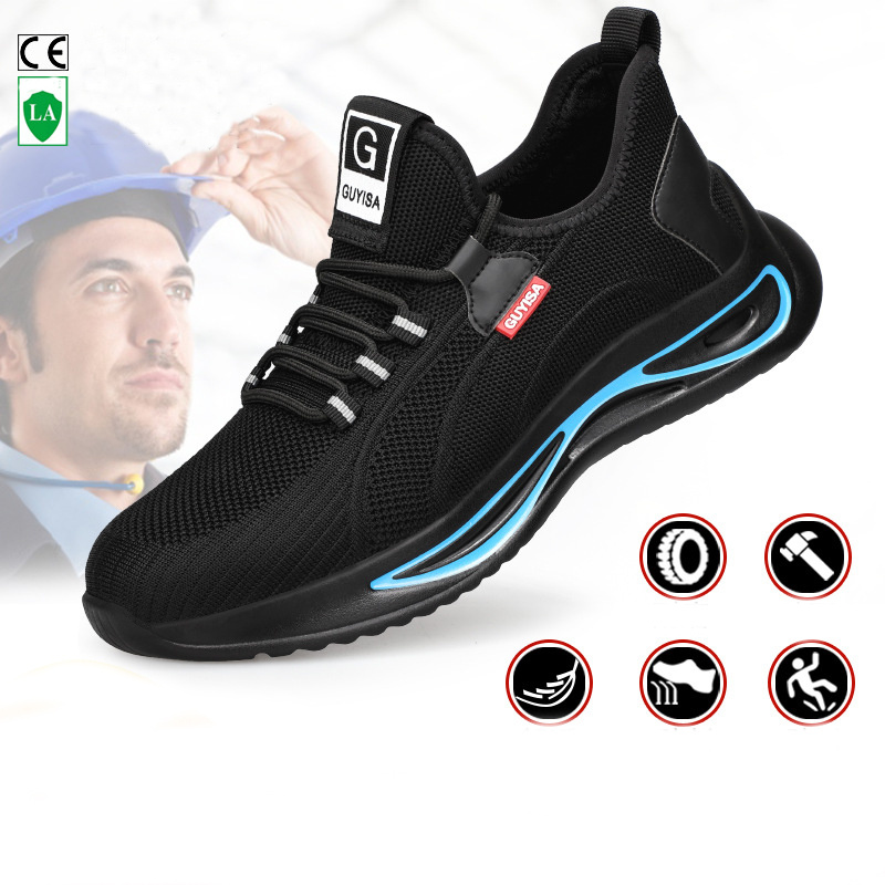 Rojeam Chaussures De Sécurité Femme – Basket Antidérapante Avec Embout Acier, Respirantes, Confortables